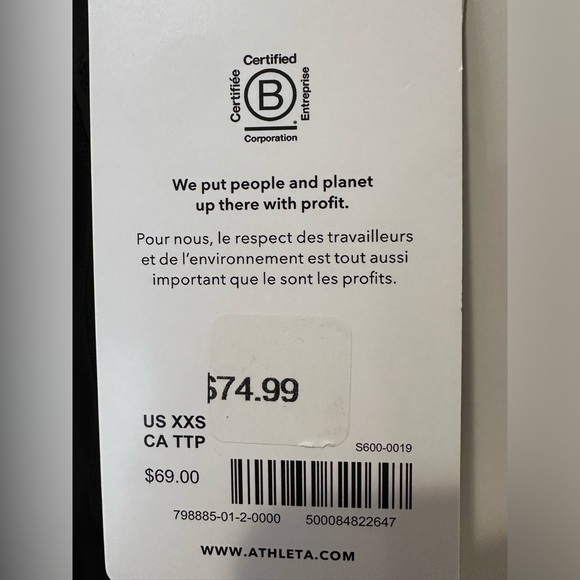 Athleta Ultimate Stash II Biker Shorts 9in High Rise Black Size XXS Workout New - Picture 13 of 14